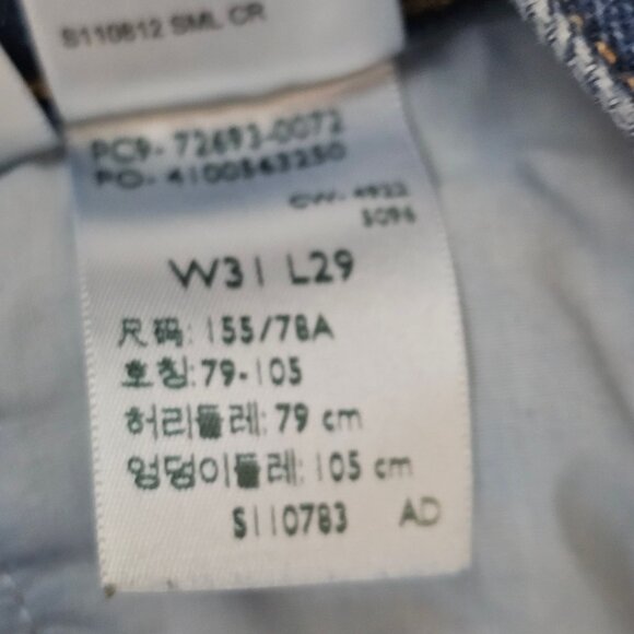 Womens 31 Workwear Outdoor Farm Western Straight Bootcut Jeans Levi's Premium - Picture 15 of 16